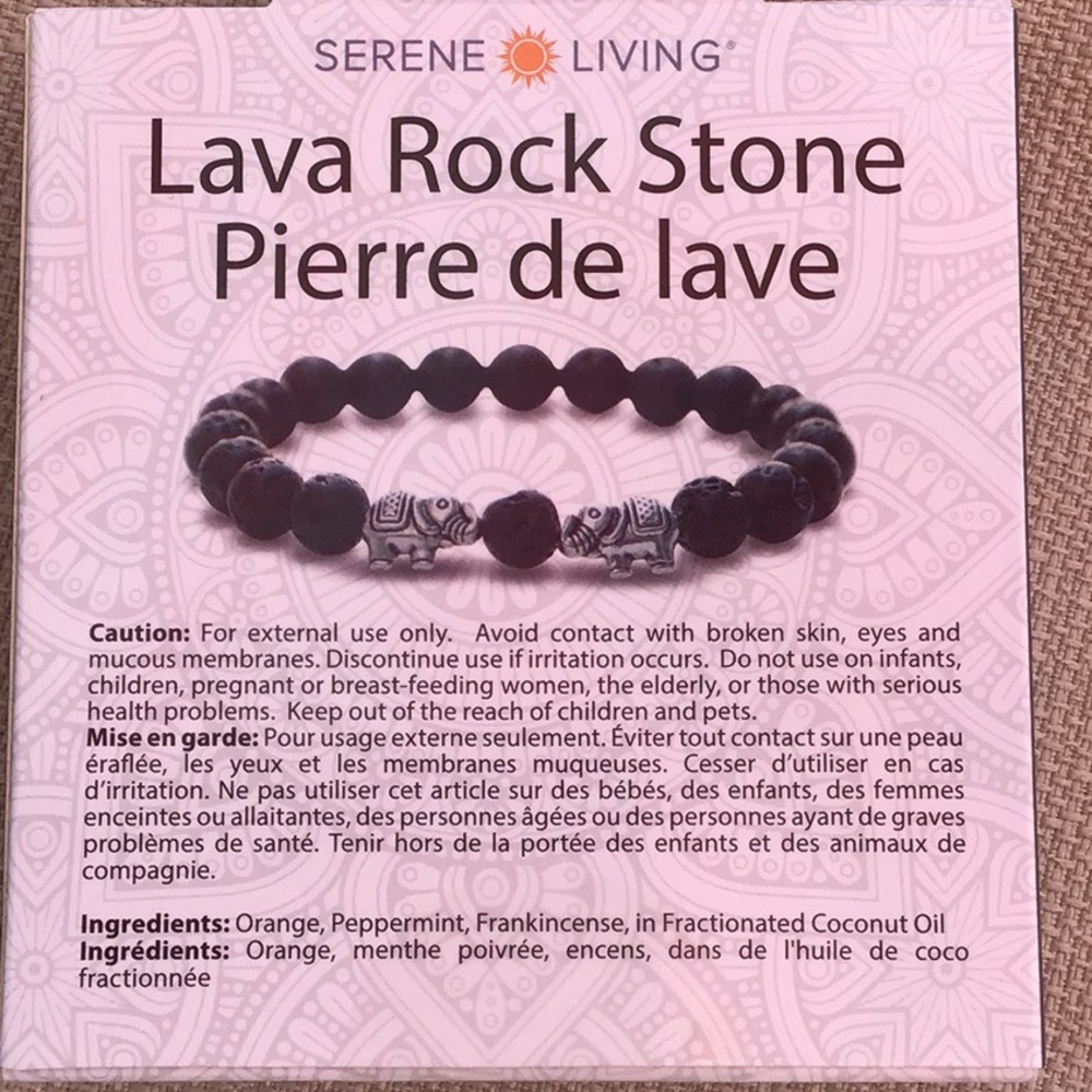 Essential Oil Serene Living Aroma Bracelet NWT